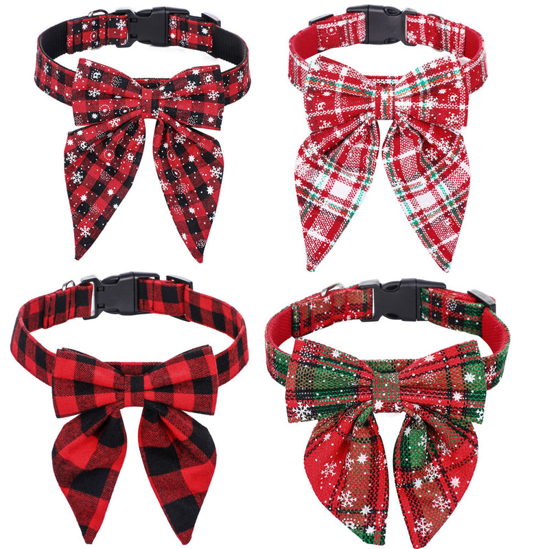 Christmas Dog Bow Tie Pet Collar