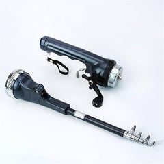 Portable Telescopic Fishing Rod with Built-in Reel
