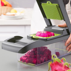12-in-1 Manual Vegetable Chopper and Slicer