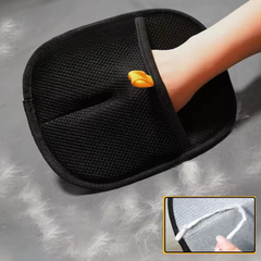 Dual-Sided Pet Hair Remover Glove for Grooming Dogs, Cats & Rabbits
